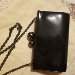 Rodo(Italy)Black Leather Purse